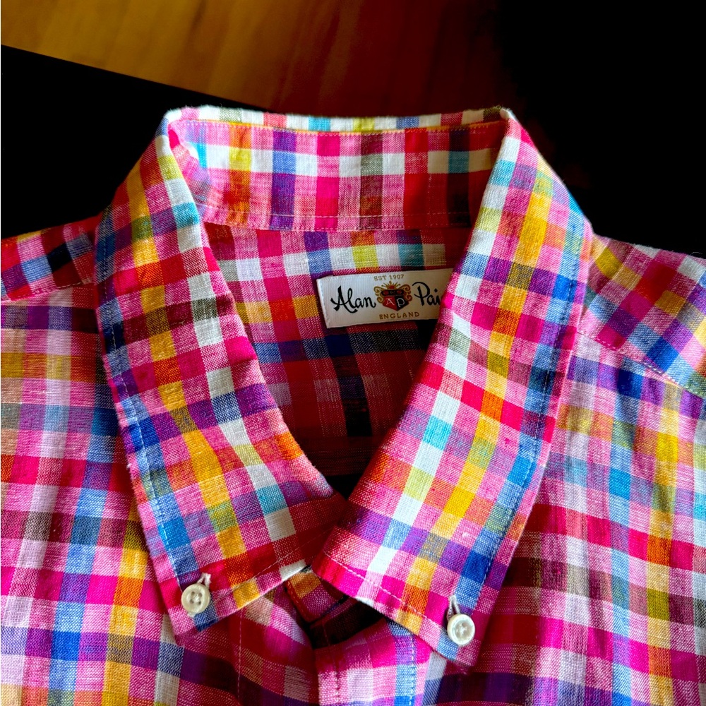 Alan Paige Multicolor Checkered Men's Shirt